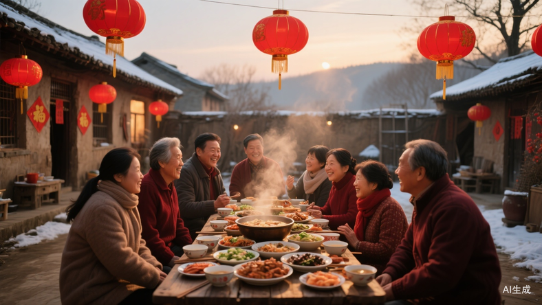 乡村年夜饭火了,杀猪宴、流水席,撑起春节餐饮半边天?